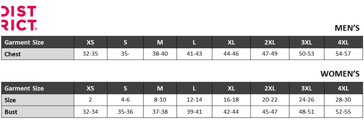 Sizing Chart